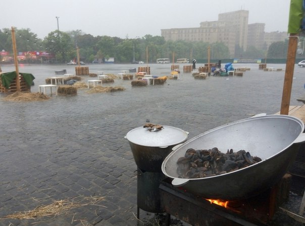 Стихия в Харькове: "Потоп" на рынке, парализованный транспорт и 120 сломанных деревьев (фото,видео) фото 13